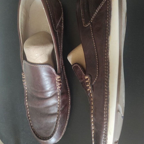 Stonefly men's brown leather moccasins like new size 45