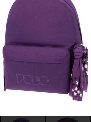 Polo school backpack with two compartments