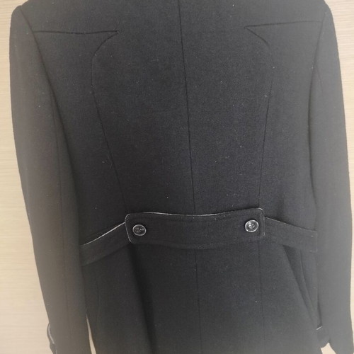 Bershka women's coat black S like new, warm