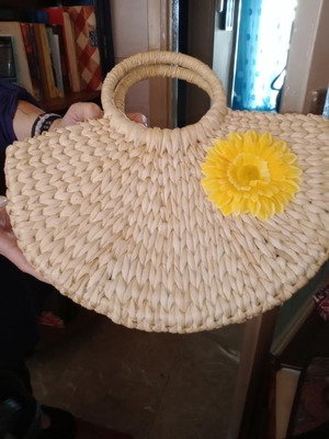 Straw bag like new for summer outings