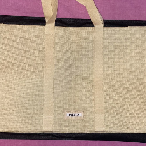 Prada beauty tote cabas shopping bag new, beige