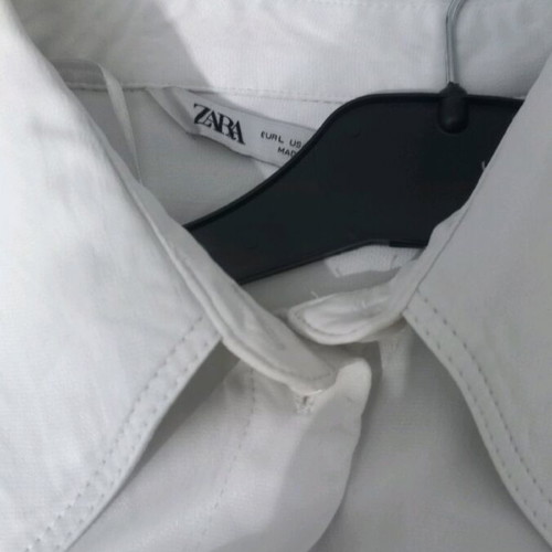 Zara satin women's shirt used white size M