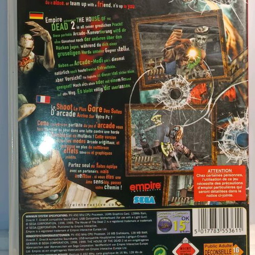 The House of Dead Sega PC like new