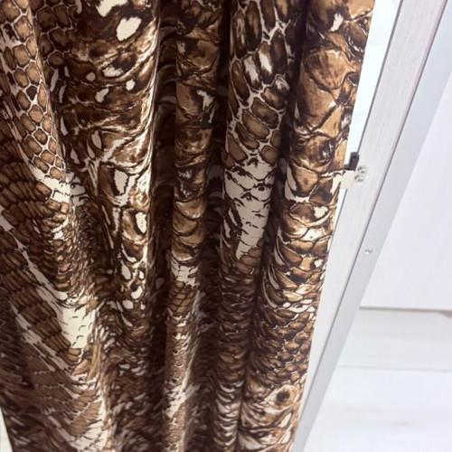 BSB Maxi Dress Animal Print Like New, One Shoulder with Chains