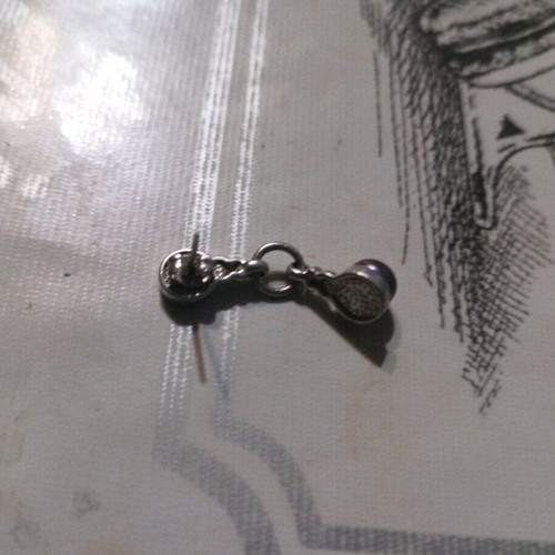 Silver earring used