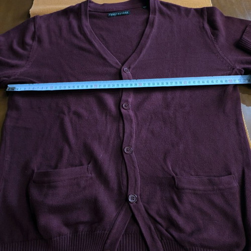 Funky Buddha men's cardigan size L bordeaux like new