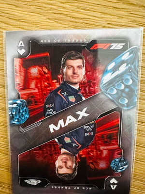 Max Verstappen Ace of Trades Topps Chrome F1 2025 card like new