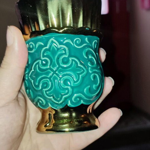 Vintage green kandili new, 11 cm height