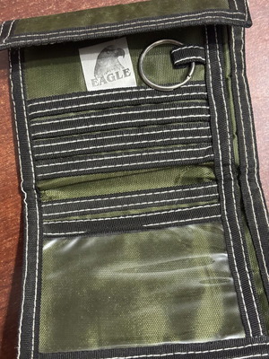 Wallet used, green color