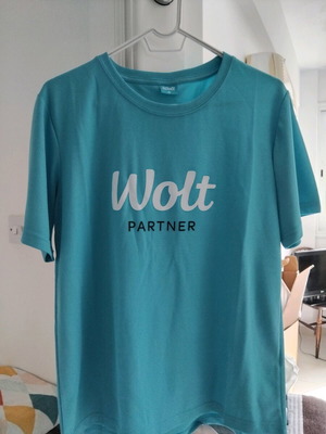 Wolt T-shirts new, pack of 7, sizes XS to L