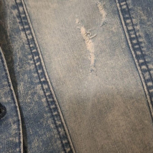 Tom Tailor denim jacket like new with colorful floral embroidery