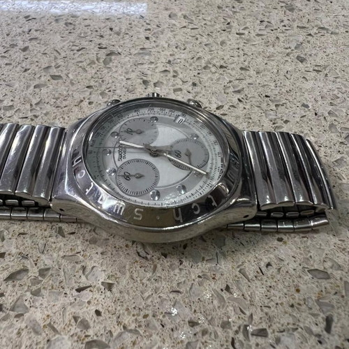 Swatch Irony watch like new, men's, silver