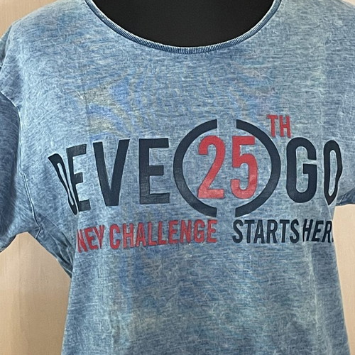 Devergo unisex T-shirt blue, like new, size L