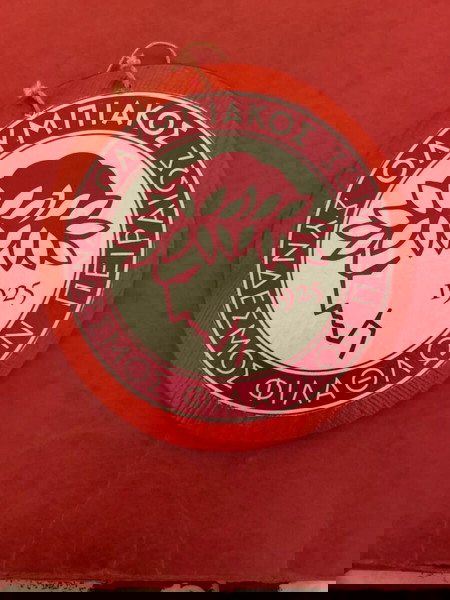 ξύλινο σήμα ολυμπιακού