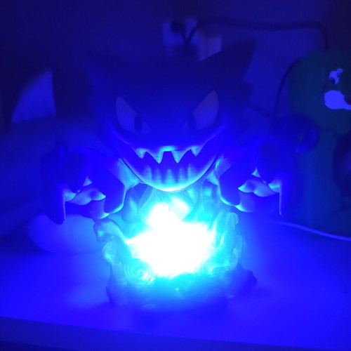 Pokemon Haunter LED lamp 3D printed, like new