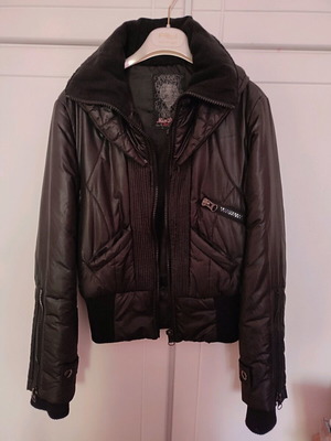 Miss Denim jacket small, like new, black