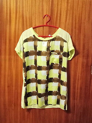 Esprit women's sleeveless top with checkered pattern