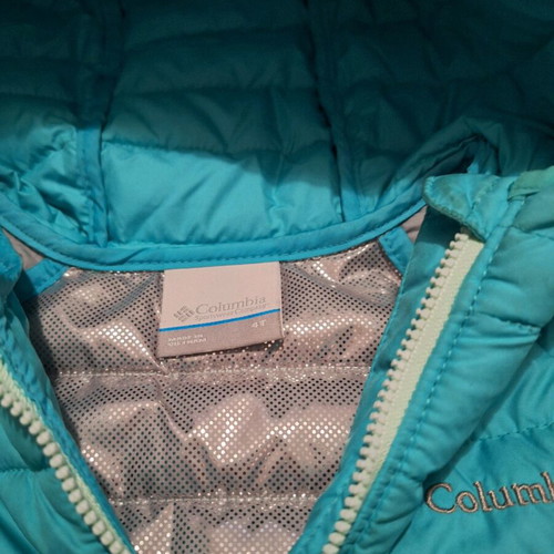 Columbia Omni-Heat kids jacket used, turquoise