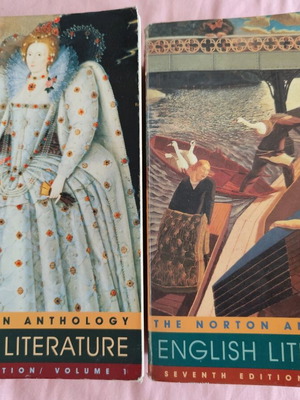 Norton English Literature Anthology 7th Edition used, 2 volumes