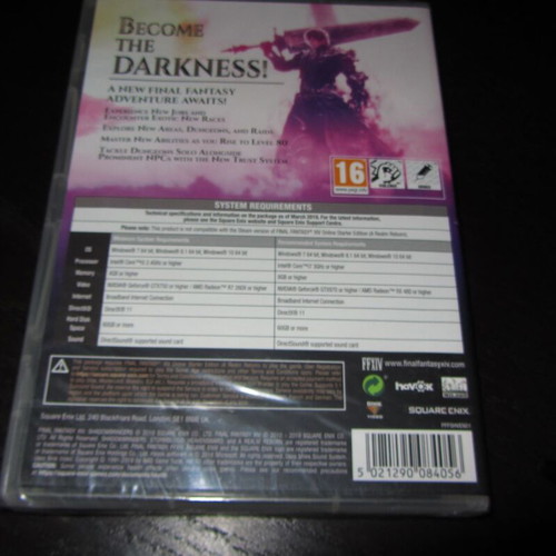 Final Fantasy XIV Online Shadowbringers PC DVD καινούργιο σφραγισμένο