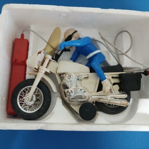Moto Police vintage toy Lyra used Greek made