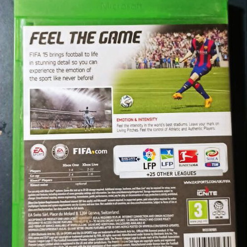 Xbox One game case without FIFA 15 used