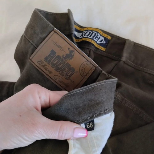Vintage men's winter cargo pants Rodeo 4XL brown like new