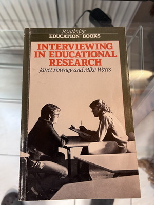 Interviewing in Educational Research book used, English