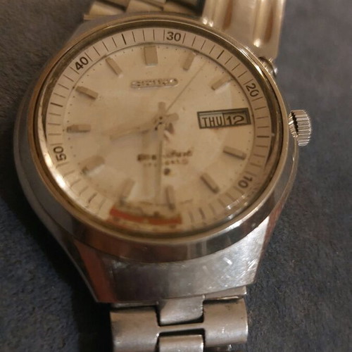 Seiko Bell Matic watch used with manual winding
