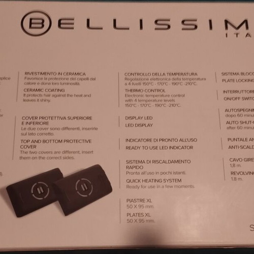 Bellissima 2-in-1 hair straightener and waver