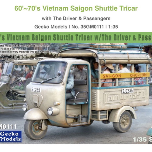 1/35 Gecko Models Vietnam Saigon Shuttle Tricar Model Kit new