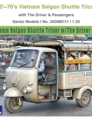 1/35 Gecko Models Vietnam Saigon Shuttle Tricar Model Kit new