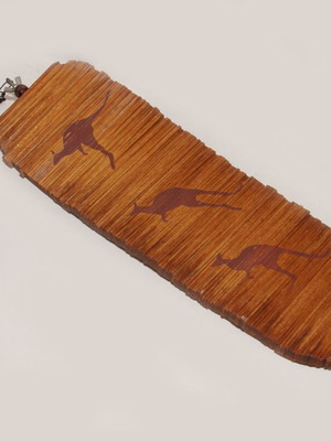 Wooden decorative used with kangaroo