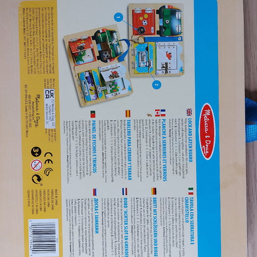 Melissa & Doug wooden board with locks used