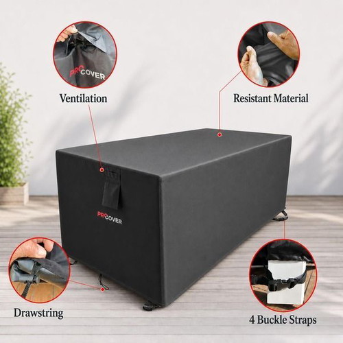 Waterproof garden furniture cover 600D Oxford, 125 x 80 x 70 cm