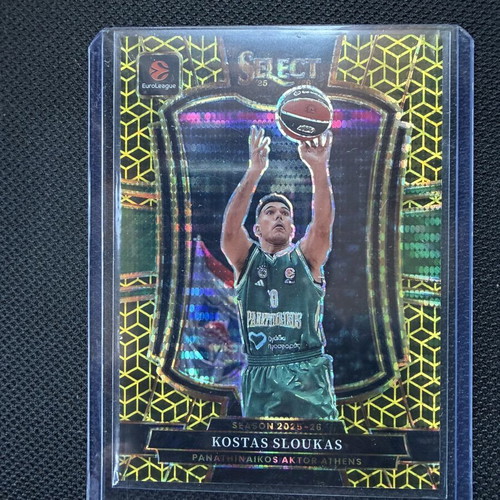 Panini Select Euroleague 2025-26 Kostas Sloukas First Print 1/10 New