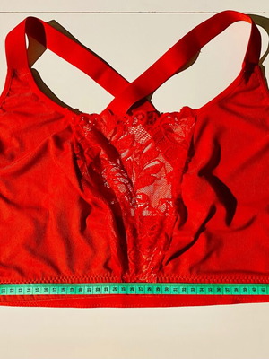 Εσώρουχο γυναικείο τοπ plus size 5XL καινούργιο κόκκινο