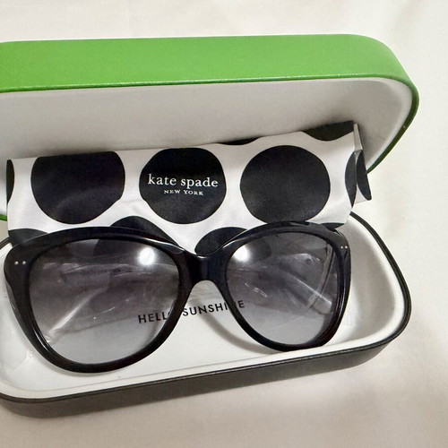 Kate Spade Angelique Hello Sunshine sunglasses new, black and white