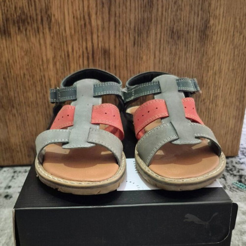 Gioseppo kids sandals new, size 32, gray orange