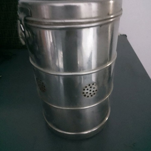 Vintage medical sterilization container used, inox