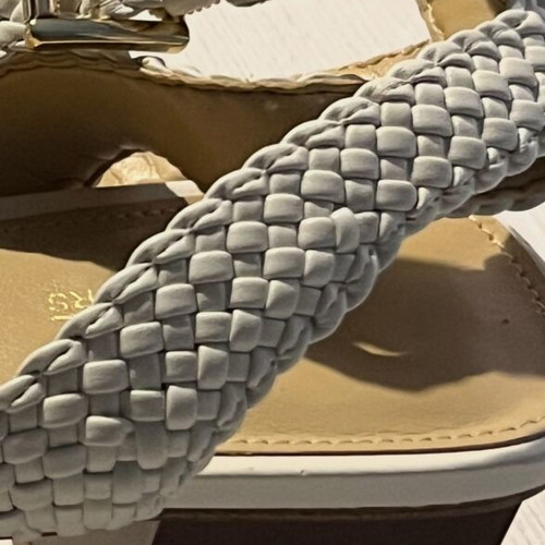 Michael Kors leather summer sandal new size 38 white