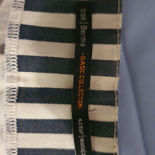 Bershka striped shorts like new, white and blue, size XL