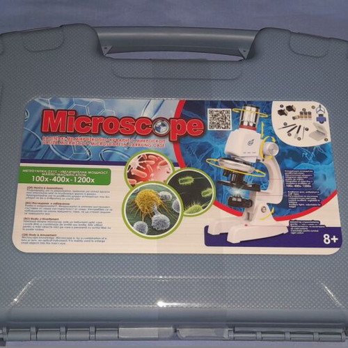 Microscope case new with 1200x magnification and accessories