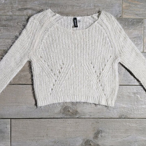 Divided knitted top by H&M like new, soft, ecru color