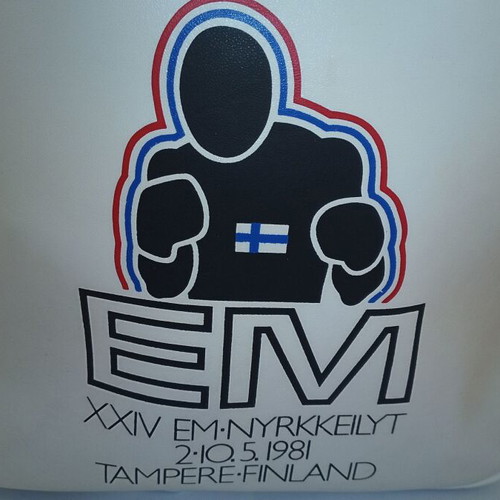 Boxing bag from Finland tournament May 1981 like new collectible