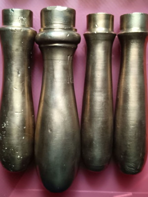 Bronze tool handles used, set of 4 pieces