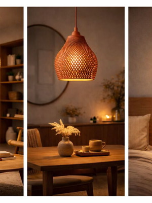 Lattice Glow pendant lamp new, modern design with atmospheric lighting