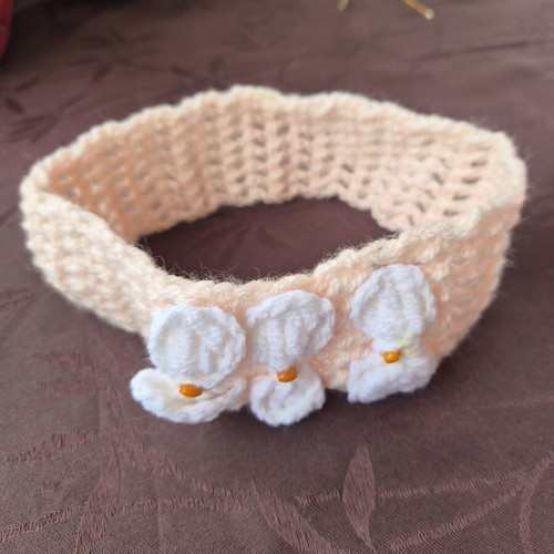 Handmade hanging towel and 2 baby headbands set new