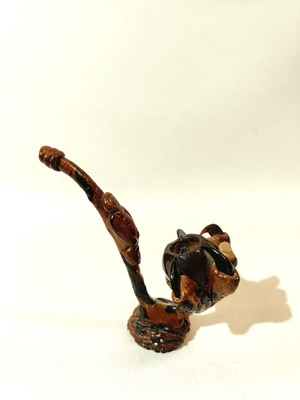 Pipe unique handmade used, height 11 cm
