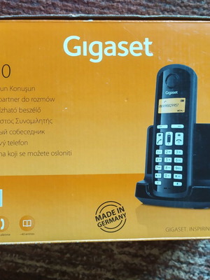 Siemens Gigaset AL110 ασύρματο τηλέφωνο σαν καινούργιο, μαύρο